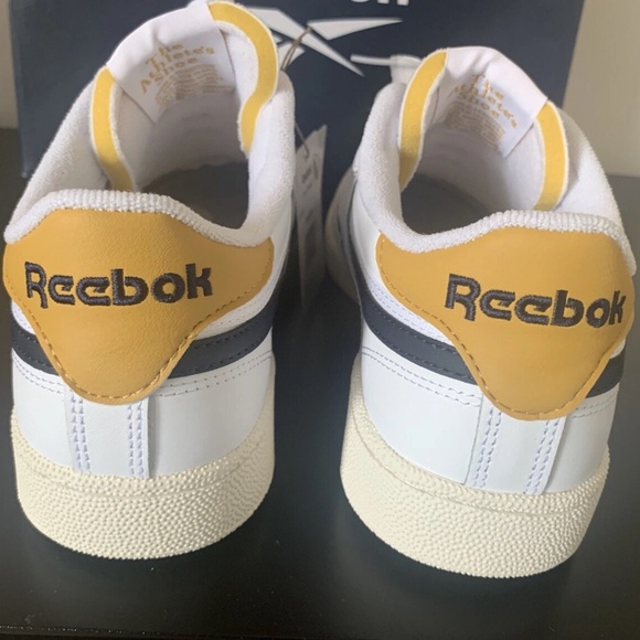 Reebok Club C Revenge Retro White Navy Gold Sz: 10 - Picture 6 of 6